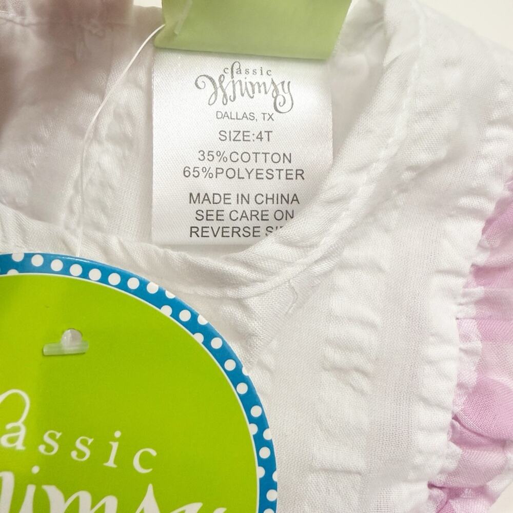 Classic Whimsy Pink Check Ruffle Bib Top - Picture 5 of 7